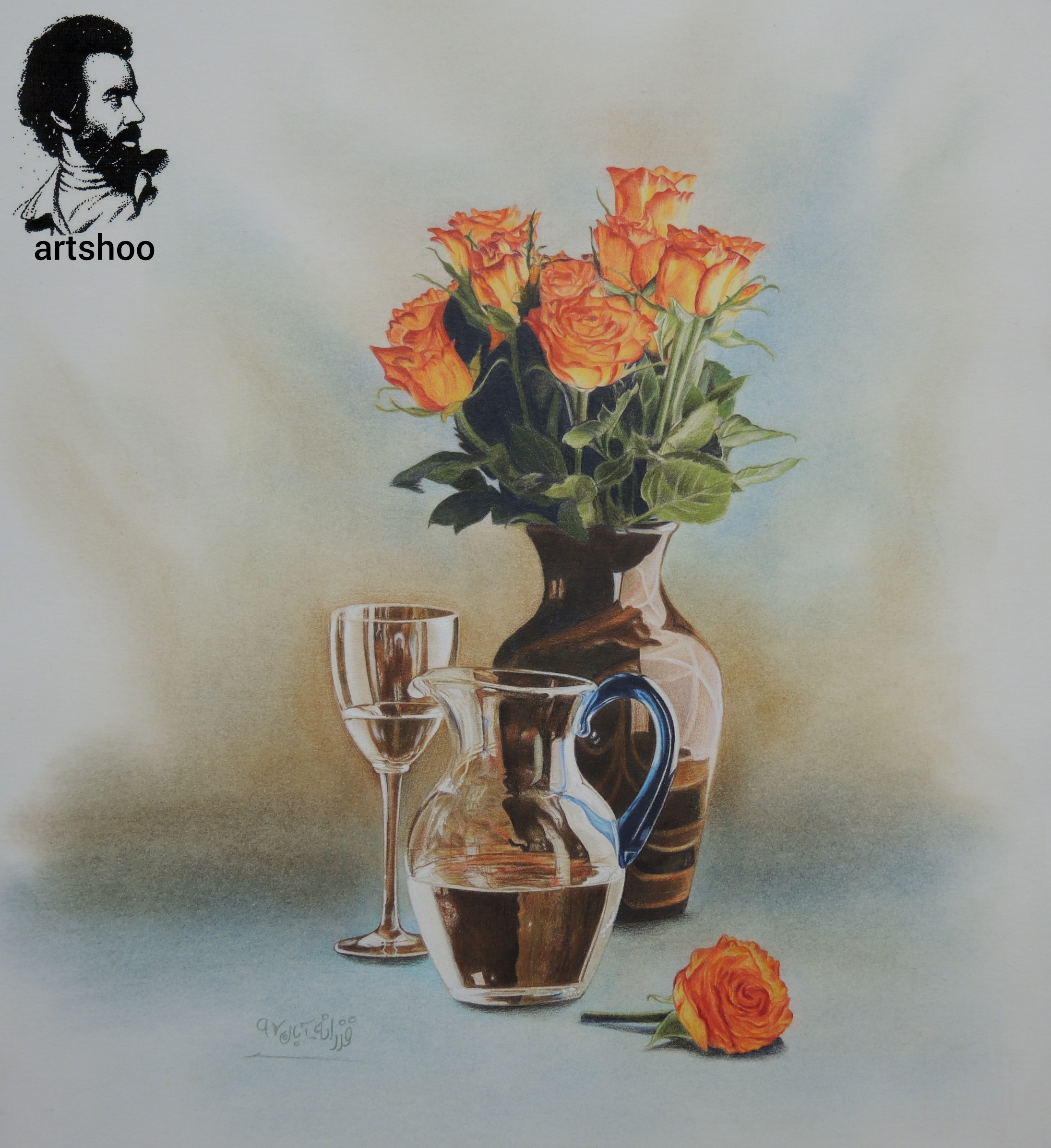 نقاشی مدادرنگی اورژینال